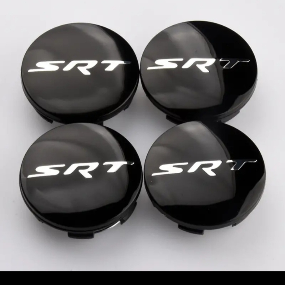 Set of 4 DODGE Hub Center Hell Cat SRT 63mm Challenger Wheel Center caps